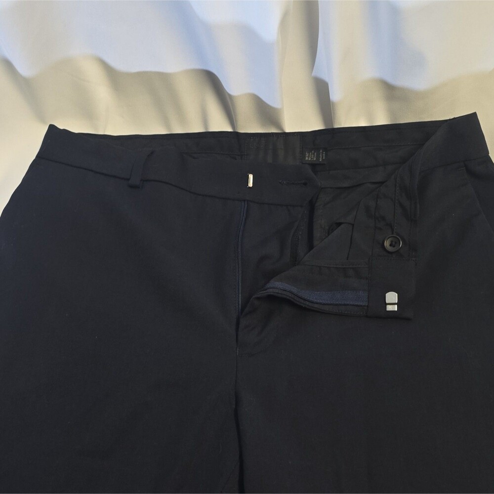 ASOS Men's Navy Twill Dress Pants 32W Regular Fit Flat Front Straight Leg